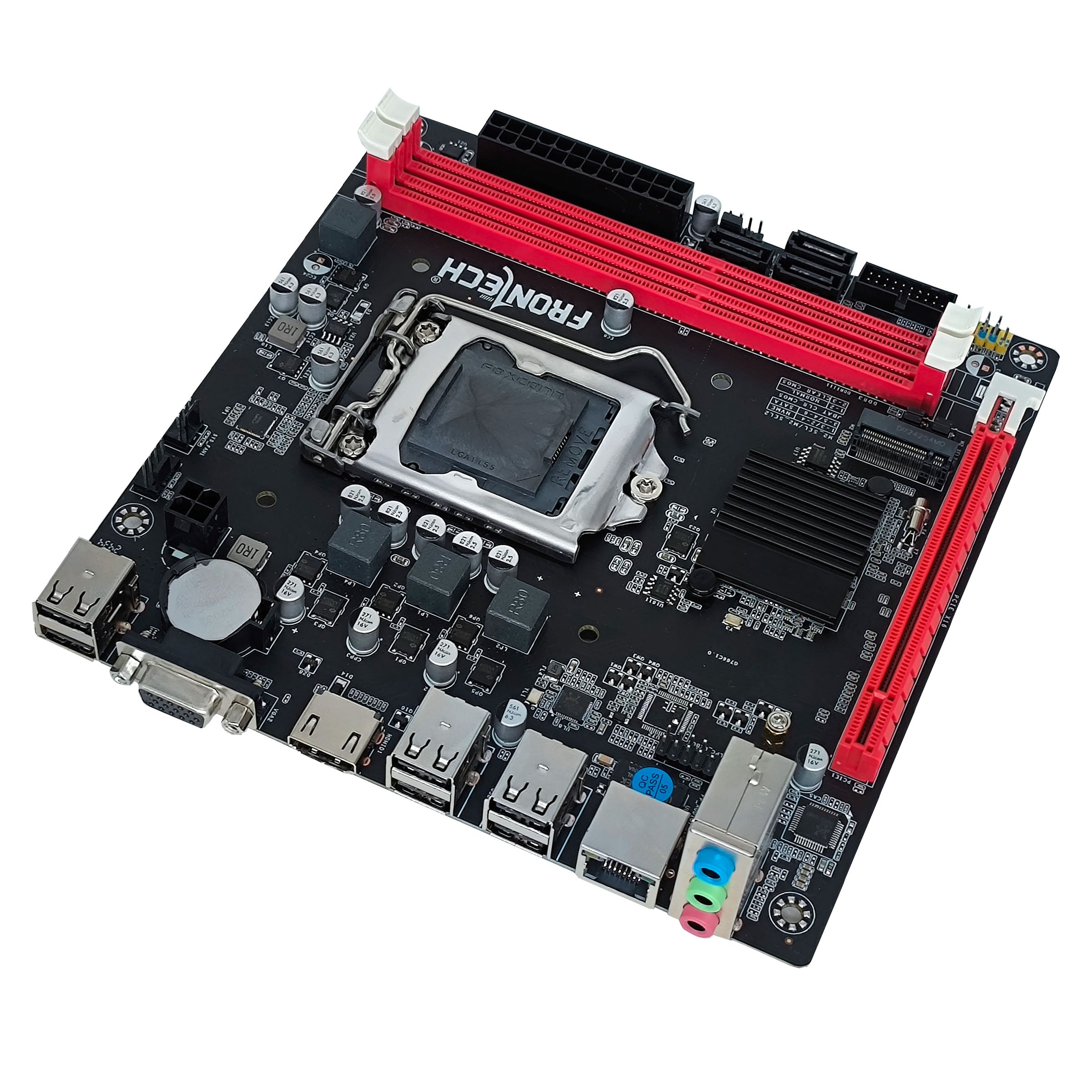 Frontech H61 Motherboard | Intel H61 Chipset, LGA1155, Dual DDR3, SATA 2.0, PCIe, HD Audio (FT-0491) Frontech H61 Motherboard | Intel H61 Chipset, LGA1155, Dual DDR3, SATA 2.0, PCIe, HD Audio (FT-0491)